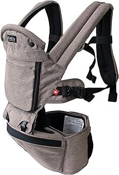 miamily HIPSTER PLUS グレー HIPSTER™ PLUS - MiaMily 3D Baby Carrier for Healthy Baby